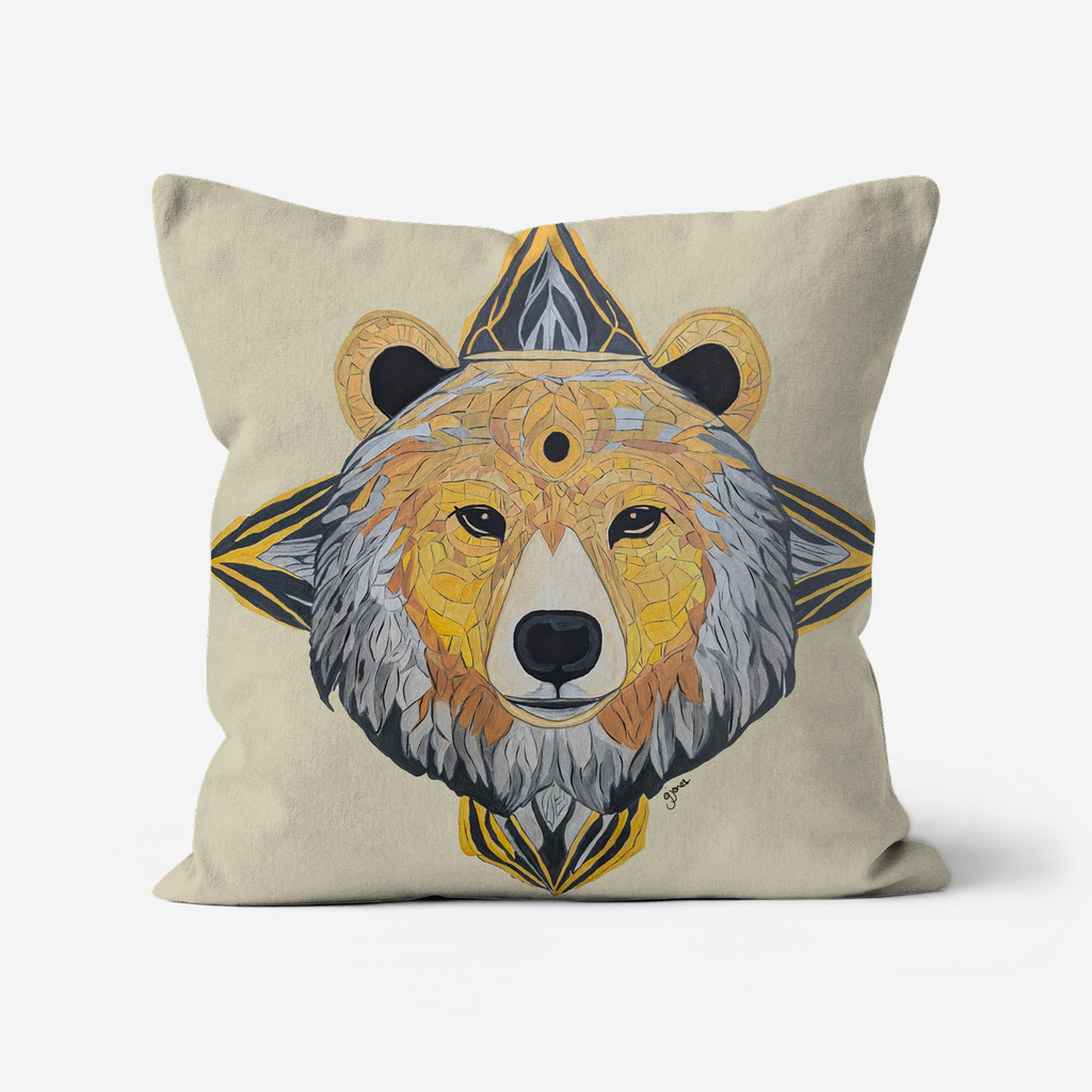 Protection - Bear -  Original Art on Cushion Covers by Gemma Jones from the Power Animal Collection