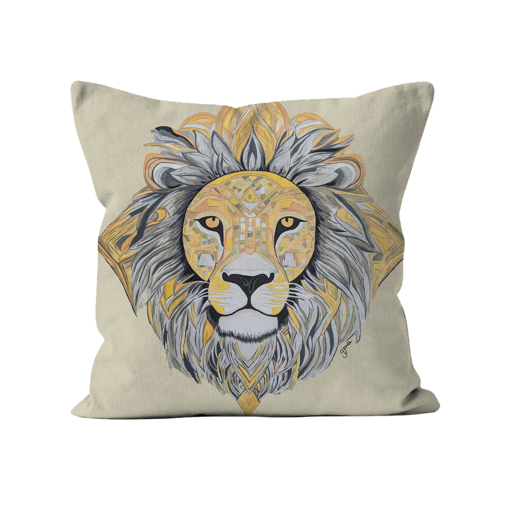 Courageous - Lion -  Original Art on Cushion Covers by Gemma Jones from the Power Animal Collection