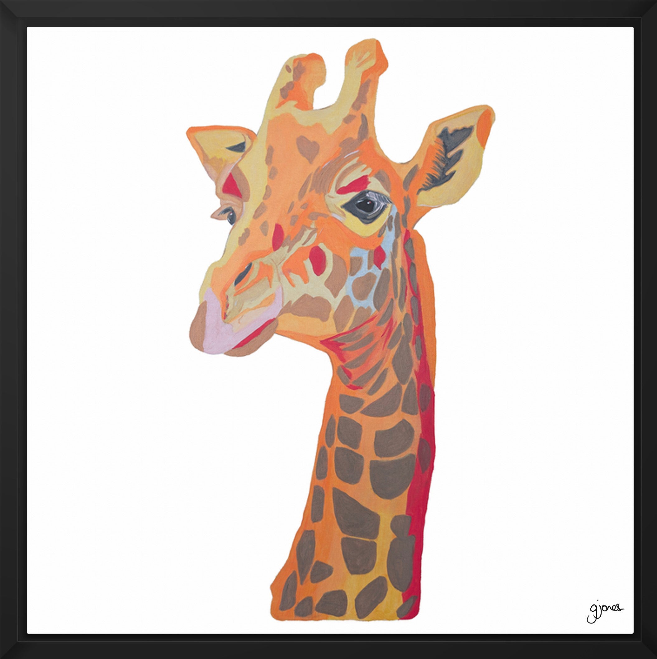 Sunset Theme Safari Animals - Giraffe