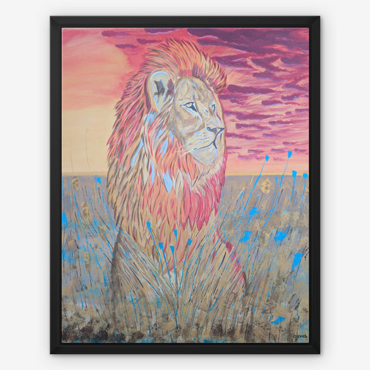 Sunset Theme Safari Animals - Lion