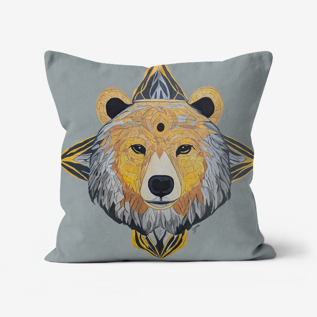Protection - Bear -  Original Art on Cushion Covers by Gemma Jones from the Power Animal Collection