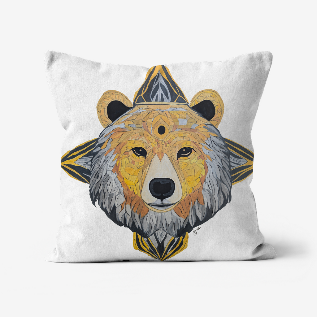 Protection - Bear -  Original Art on Cushion Covers by Gemma Jones from the Power Animal Collection