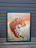Has Been SOLD - Original Art - Golden Hour Leopard - avaliable as a Print