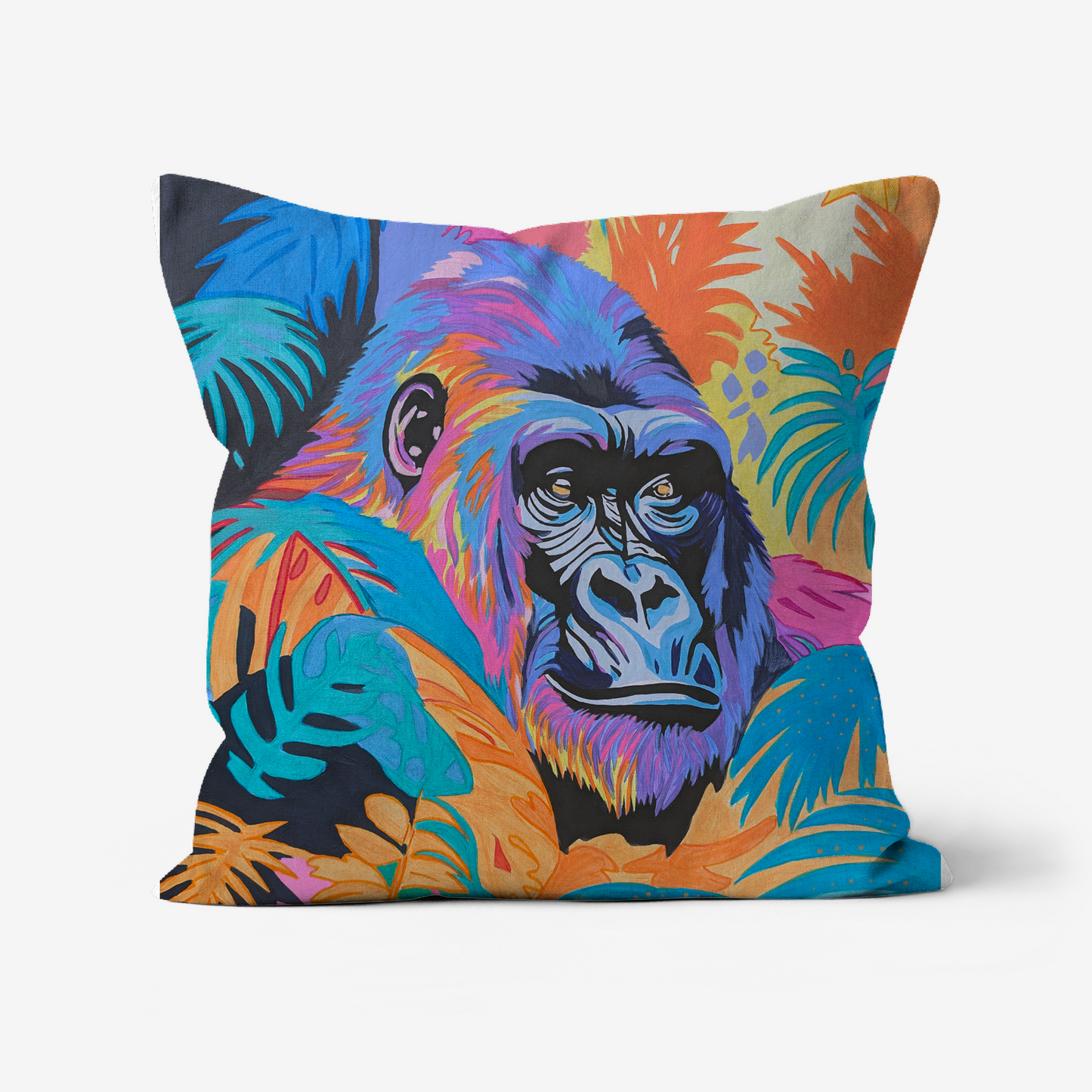 Gorilla -  Original Art on Cushion Covers by Gemma Jones